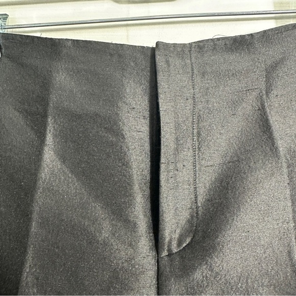 Linda Allard for Ellen Tracy 100% silk pants, size 12, front zip, lustrous - Picture 5 of 8